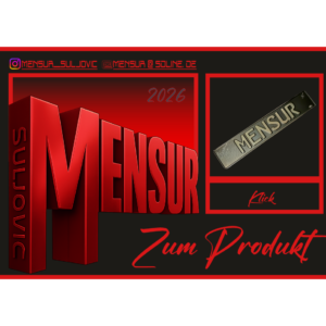MENSUR Fun Schild 2er PACK wegen Versand Mitte 01/26