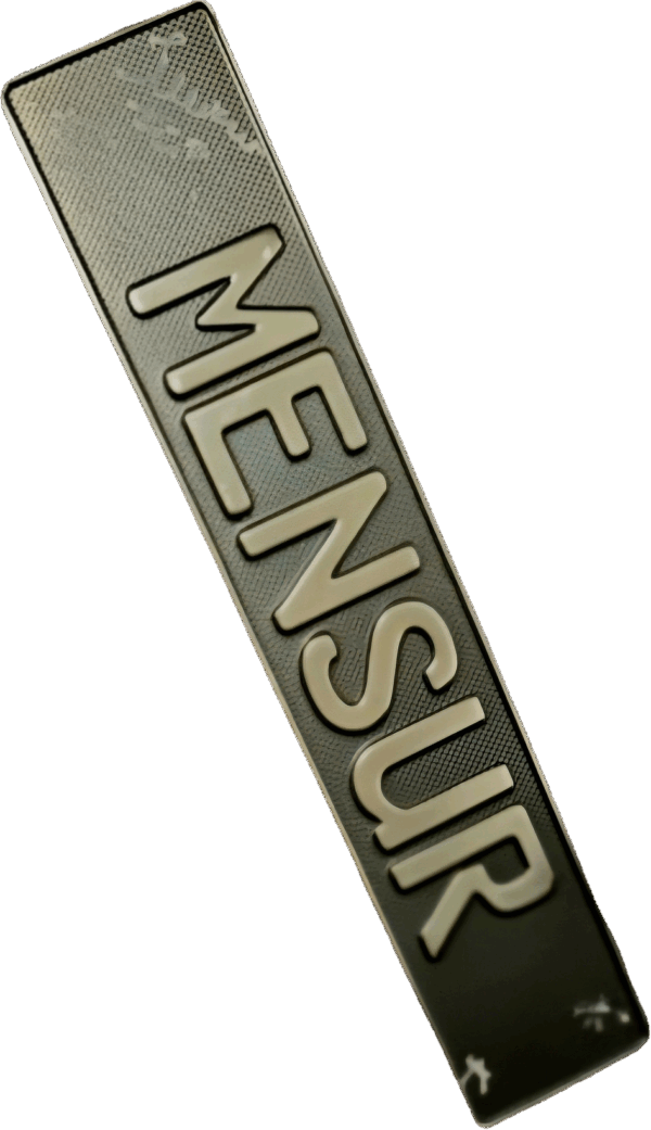 MENSUR Fun Schild 2er PACK wegen Versand