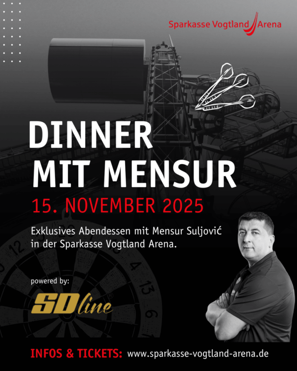 Ticket MENSUR – Dinner mit dem Dart-Profi 15.11.2025
