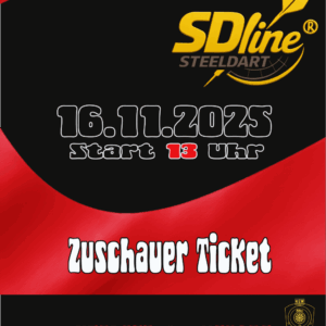Zuschauer Eintritts-Ticket 16.11.25 Jahnsdorf mit Mensur Suljovic LIVE vor Ort