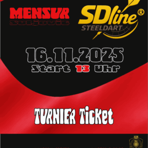 Ticket Steeldart 16.11.25 Jahnsdorf mit MENSUR Suljovic LIVE vor Ort