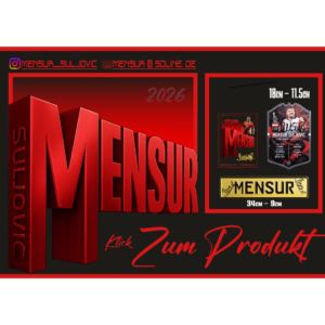 3er Set MENSUR Ultimate Karte alles signiert