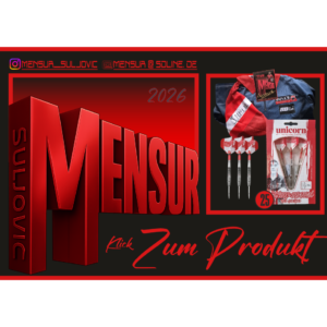 3er Set MENSUR Shirt signiert und 25g Steeldarts