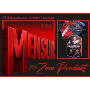 Set MENSUR Shirt & Ultimate Karte alles signiert